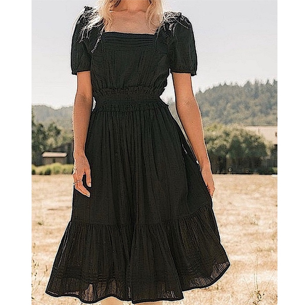 Cleobella Shanya Short Sleeve Midi Dress, NEW